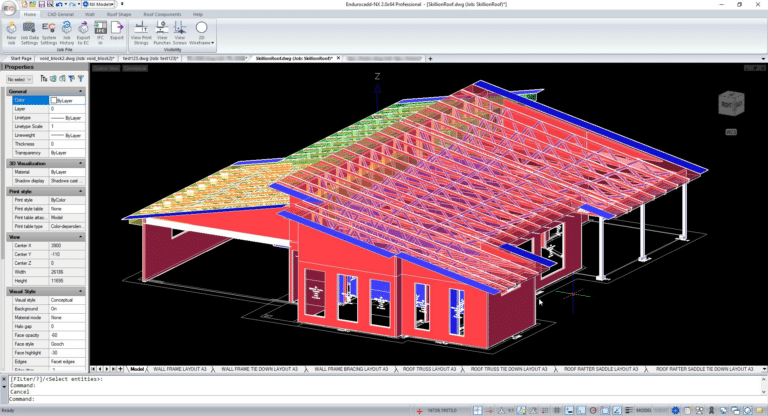 Screenshot of ENDUROCADD® NX software version 2.0