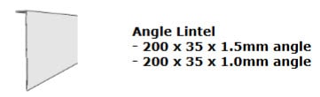 Examples of Angle Lintel header ENDUROFRAME® building system